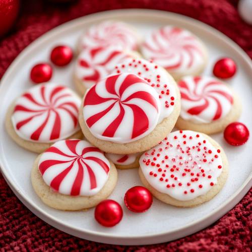 Candy Cane Sugar Cookies
