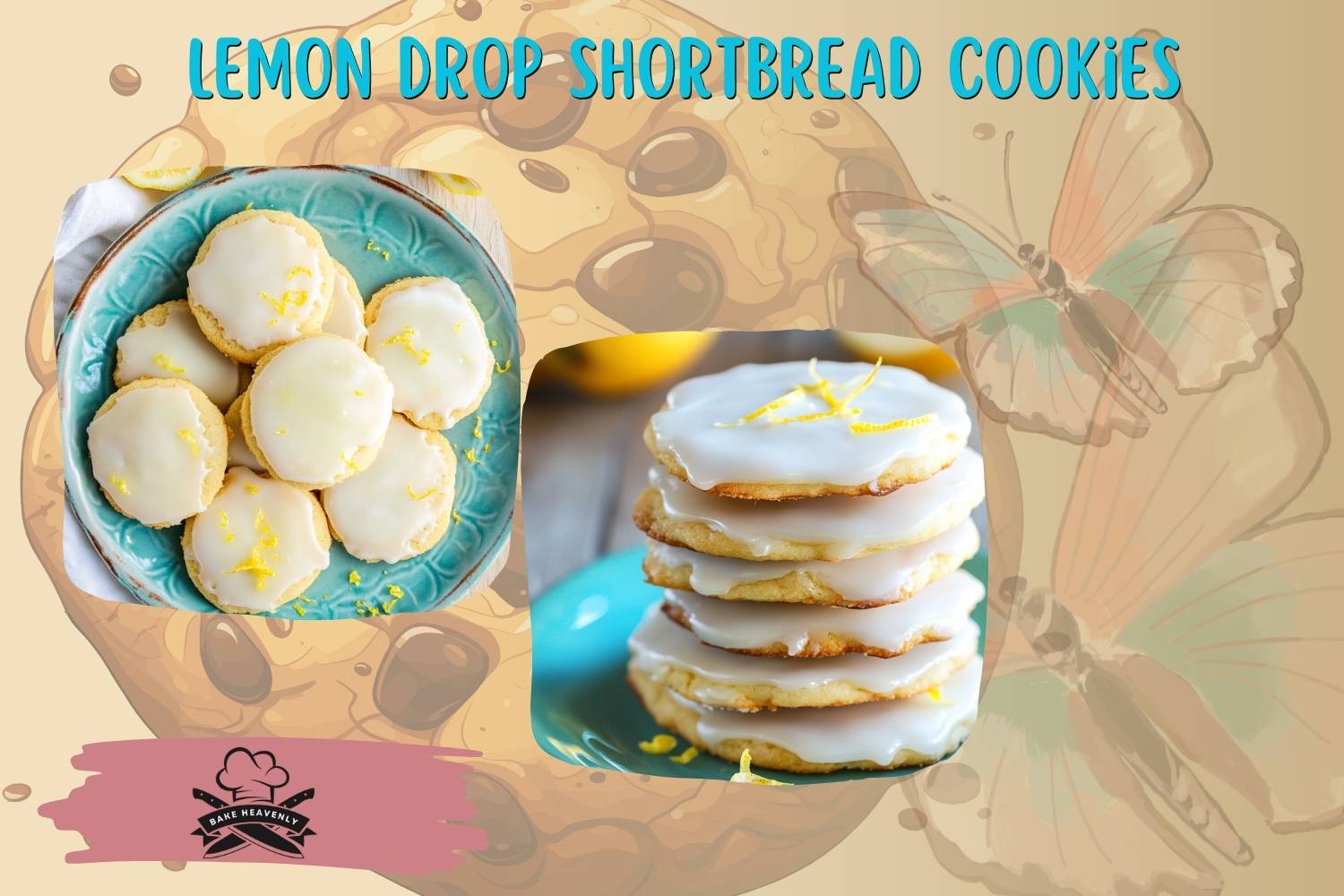Lemon Drop Shortbread Cookies