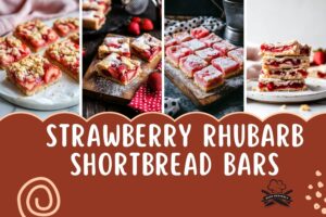 Strawberry Rhubarb Shortbread Bars