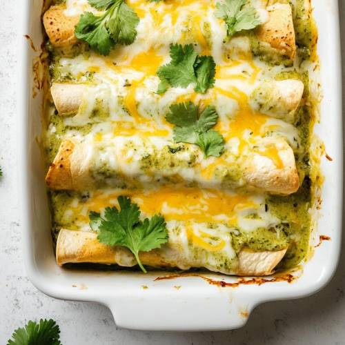 Green Chicken Enchiladas – A Cheesy, Spicy Favorite!