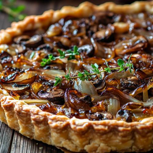 Caramelized Onion Mushroom Tart