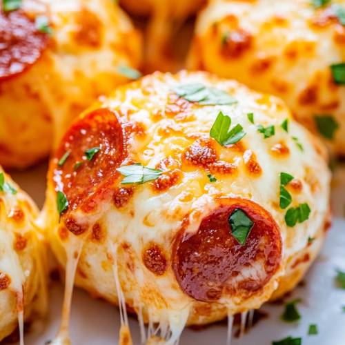 Cheesy Pizza Bombs 