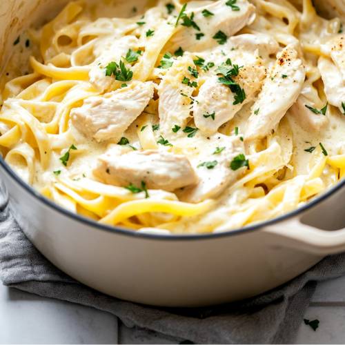 High Protein Chicken Alfredo – Creamy, Cheesy, and Packed with Protein!
