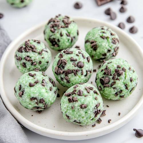 Mint Chocolate Protein Balls