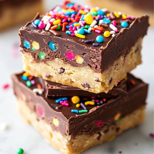 No Bake Cookie Dough Bars