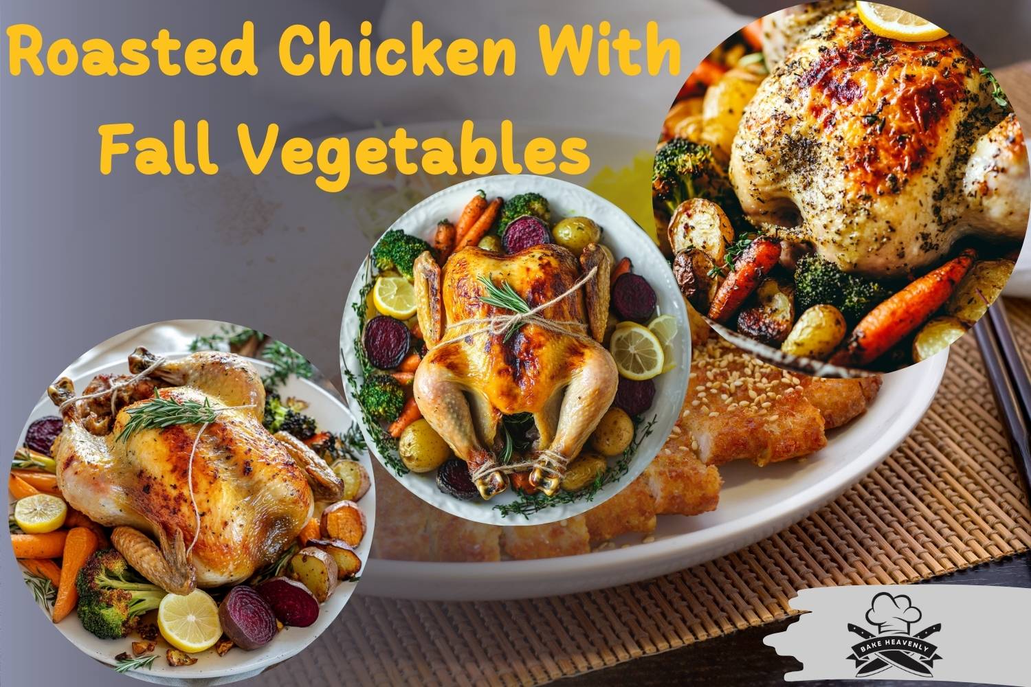 roasted chicken with fall vegetables