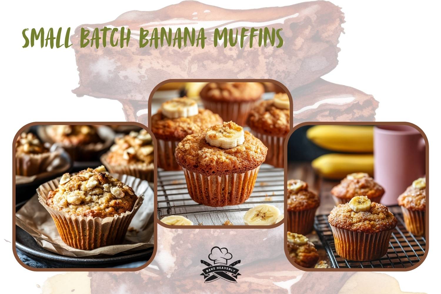 small batch banana muffins