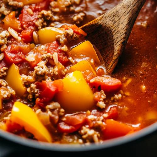 Stuffed Bell Pepper Soup-A Cozy Fall Favorite from My Childhood