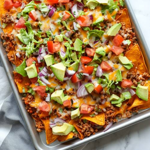 Sweet Potato Nachos with Ground Turkey