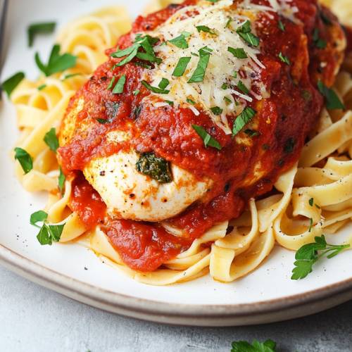 Tomato Basil Stuffed Chicken