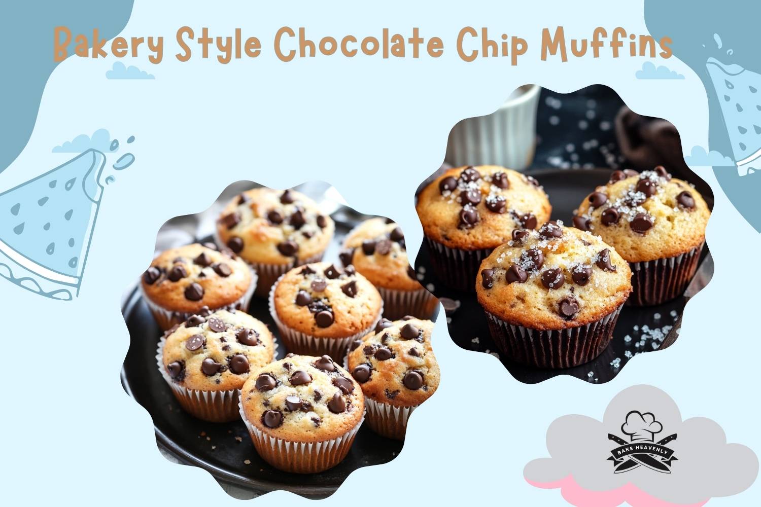 bakery style chocolate chip muffins