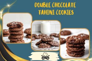 double chocolate tahini cookies