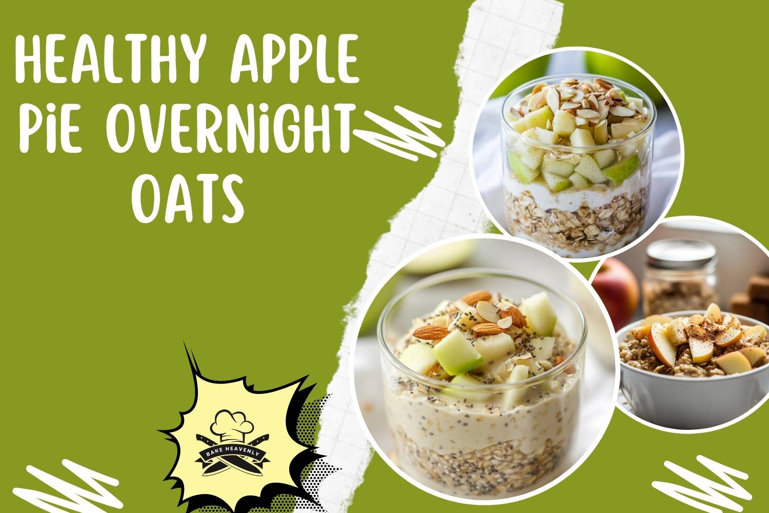 healthy apple pie overnight oats