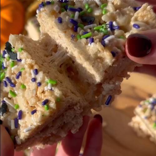 No-Bake Pumpkin Spice Cereal Bars (Easy, Chewy & Ready in 20 Minutes!)