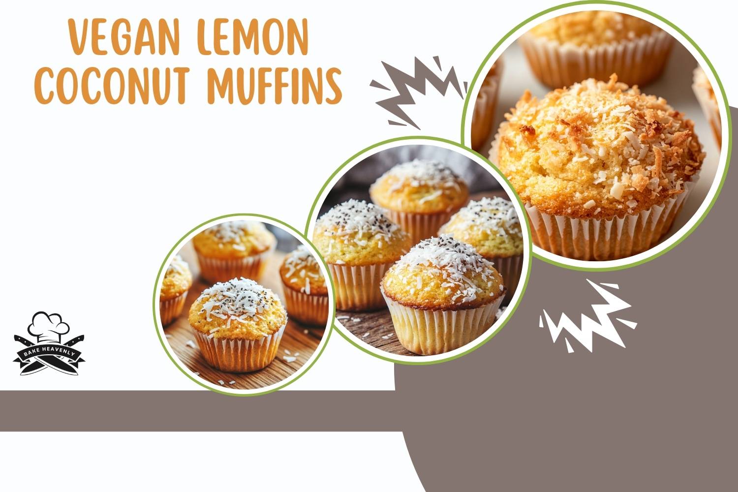 vegan lemon coconut muffins