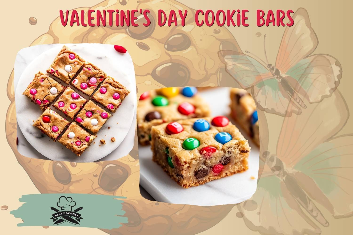 valentine's day cookie bars