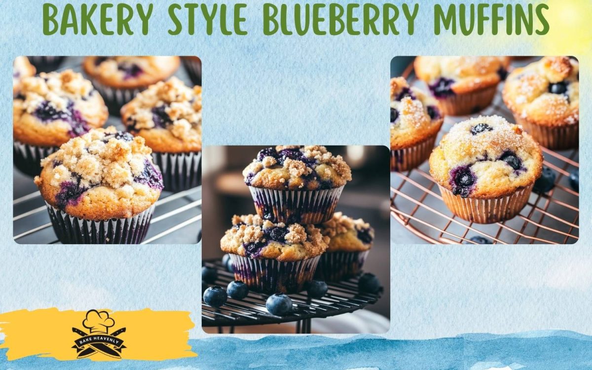 bakery style blueberry muffins