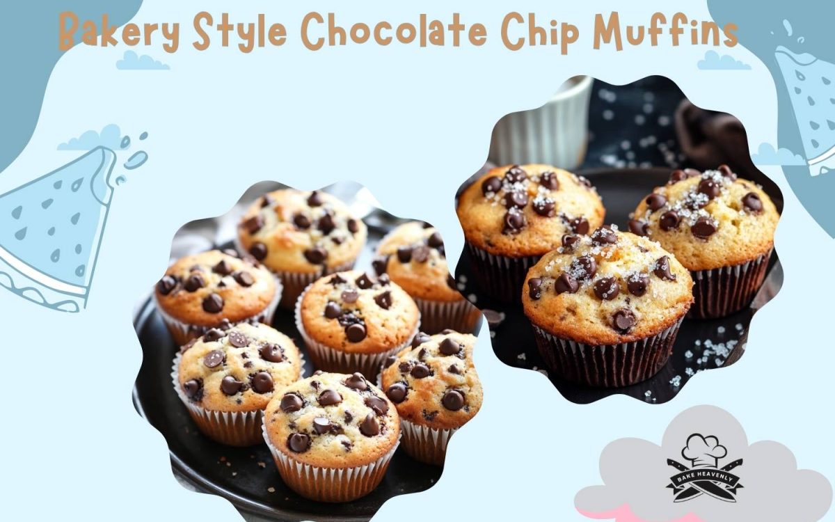 bakery style chocolate chip muffins