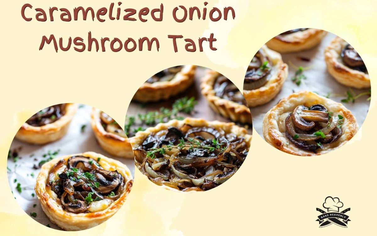 caramelized onion mushroom tart