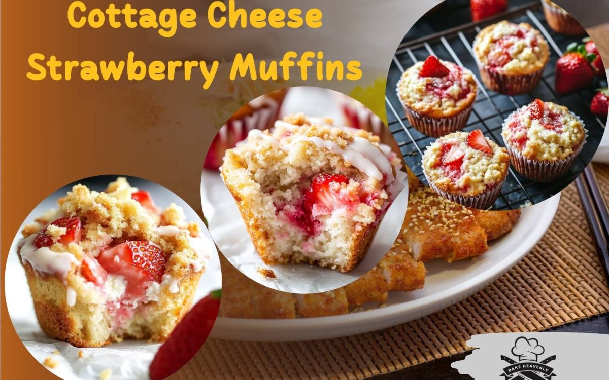 cottage cheese strawberry muffins