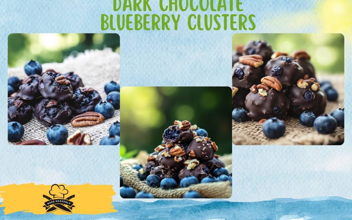 dark chocolate blueberry clusters
