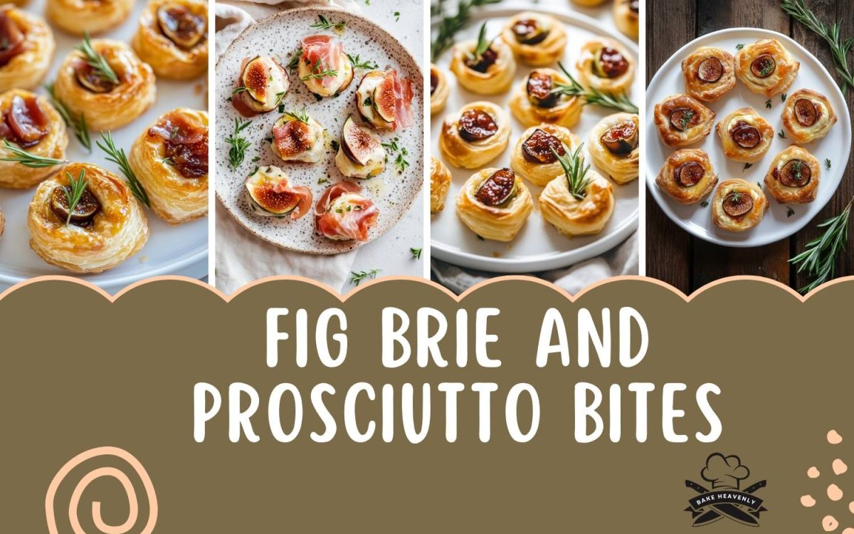 fig brie and prosciutto bites