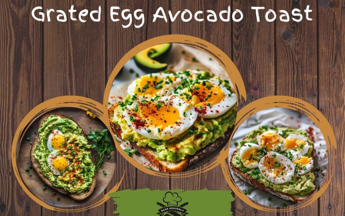 grated egg avocado toast
