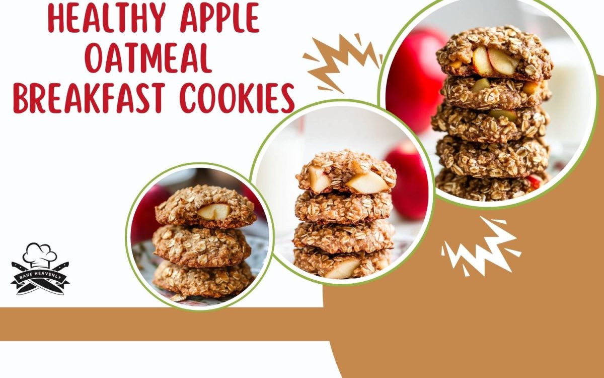 healthy apple oatmeal breakfast cookies