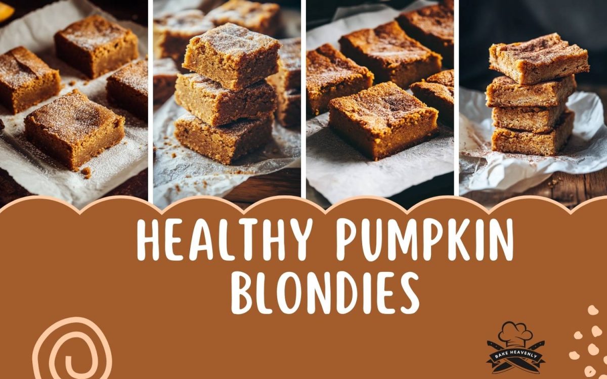 healthy pumpkin blondies