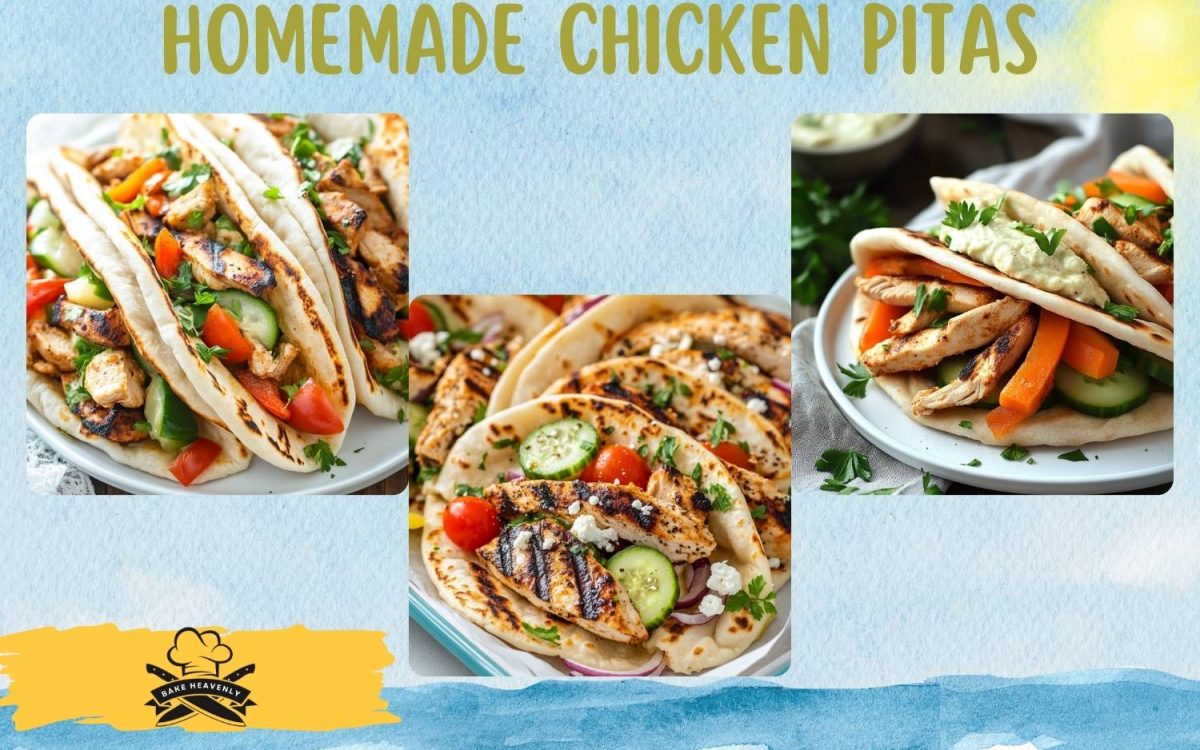 homemade chicken pitas