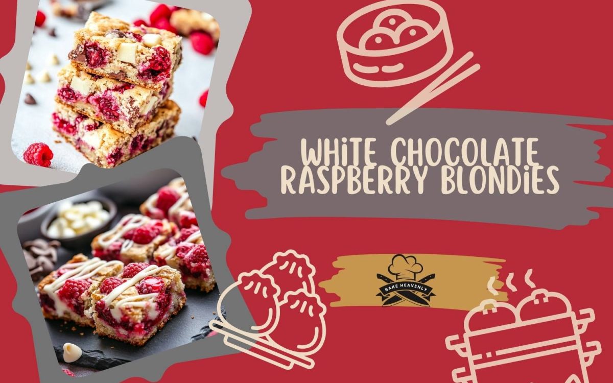 white chocolate raspberry blondies